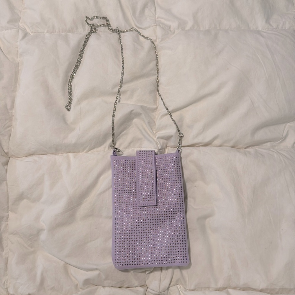 Lavender phone purse